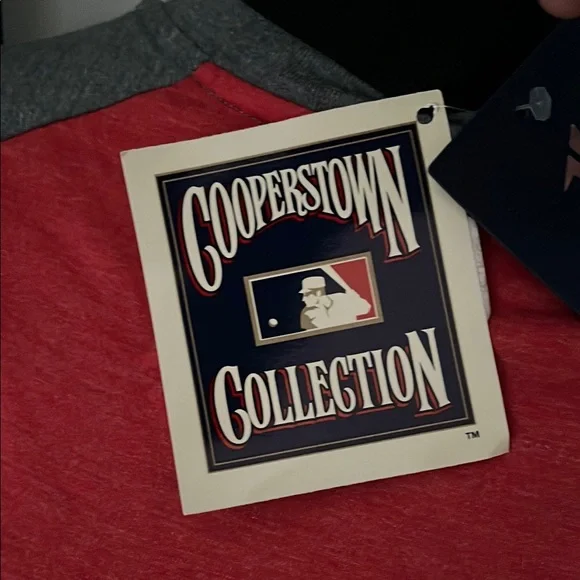 Fanatics Red and Gray Cooperstown Collection Tee - Picture 4 of 5